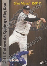 2011 Colorado Springs Sky Sox Matt Macri