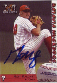 Matt Maloney 2005 Batavia Muckdogs (Autograph)