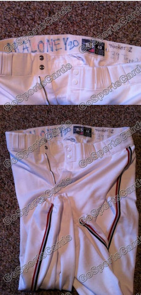 Matt Maloney 2006 Reading Phillies Game Used Pants White