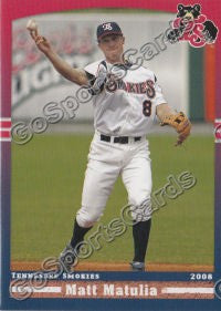 2008 Tennessee Smokies Matt Matulia