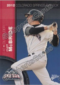 2012 Colorado Springs Sky Sox Matt McBride