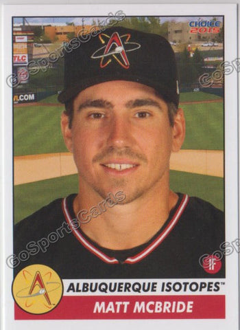 2015 Albuquerque Isotopes Matt McBride
