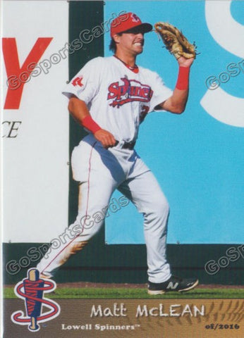 2016 Lowell Spinners Matt McLean