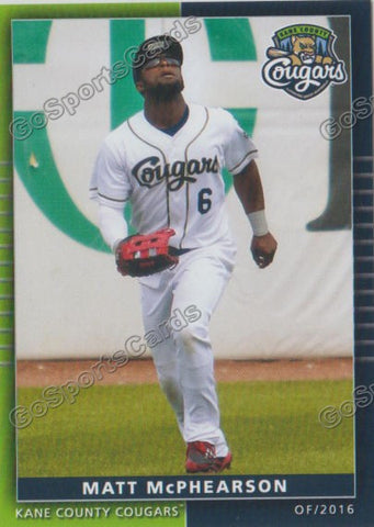 2016 Kane County Cougars Matt McPhearson