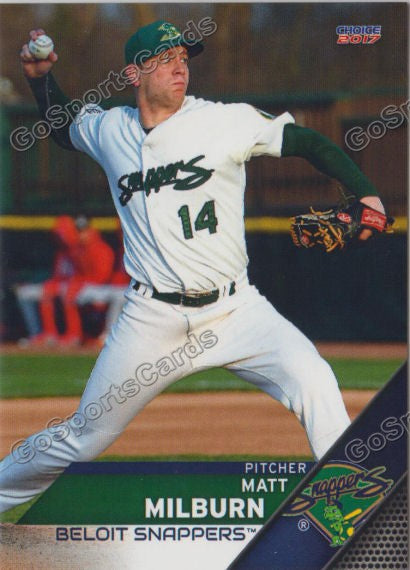 2017 Beloit Snappers Matt Milburn