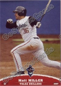 2007 Tulsa Drillers Matt Miller