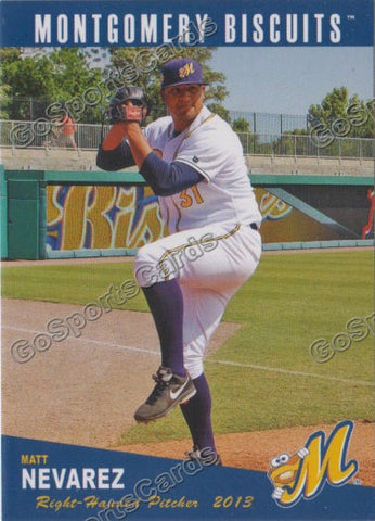 2013 Montgomery Biscuits Matt Nevarez