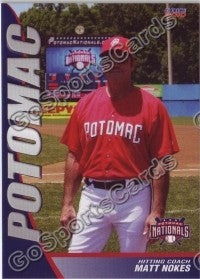 2010 Potomac Nationals Matt Nokes