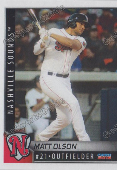 2016 Nashville Sounds Matt Olson