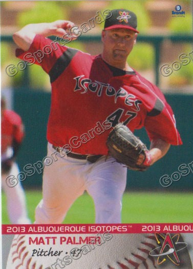 2013 Albuquerque Isotopes Matt Palmer