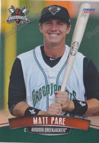 2016 Augusta Greenjackets Matt Pare