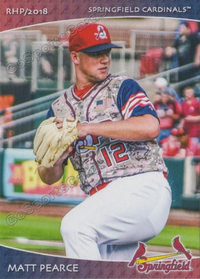 2018 Springfield Cardinals SGA Matt Pearce