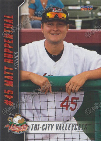 2017 Tri City ValleyCats Matt Ruppenthal