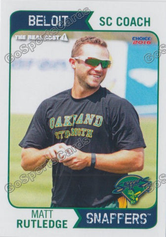 2016 Beloit Snappers Matt Rutledge
