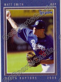 2008 Ogden Raptors Matt Smith