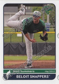2012 Beloit Snappers Matt Summers