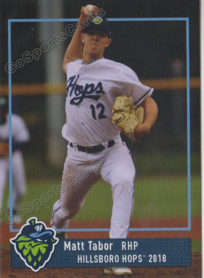 2018 Hillsboro Hops Matt Tabor
