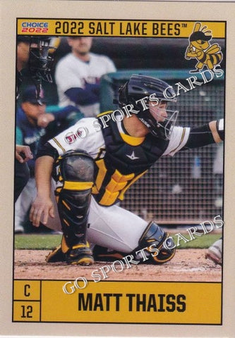 2022 Salt Lake Bees Matt Thaiss