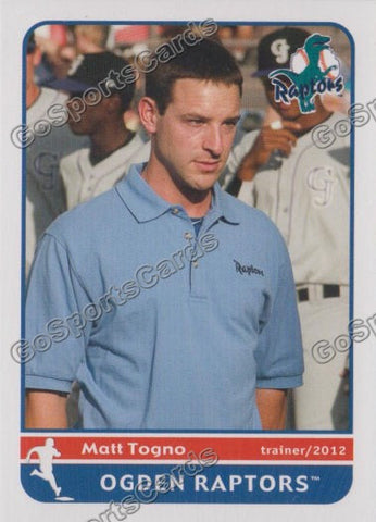 2012 Ogden Raptors Matt Togno