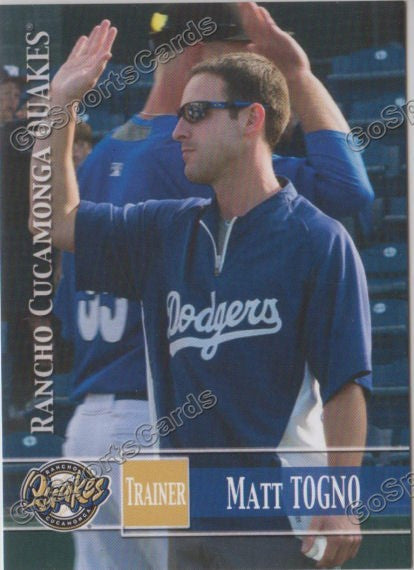 2014 Rancho Cucamonga Quakes Matt Togno