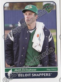 2012 Beloit Snappers Matt Tomshaw
