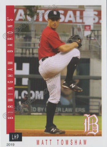 2019 Birmingham Barons Matt Tomshaw