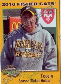 2010 New Hampshire Fisher Cats Matt Toolin