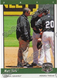 2011 Jackson Generals Matt Toth