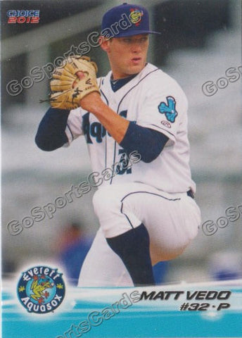 2012 Everett AquaSox Matt Vedo