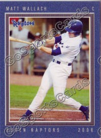 2008 Ogden Raptors Matt Wallach