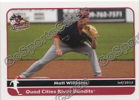 2012 Quad Cities River Bandits Matt Williams