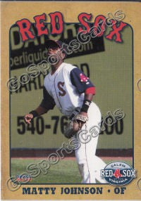 2012 Salem Red Sox Matty Johnson