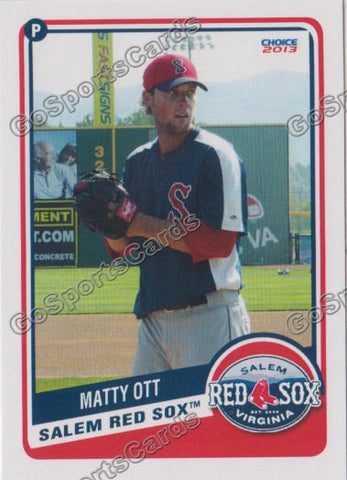2013 Salem Red Sox Matty Ott