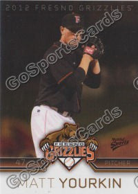 2012 Fresno Grizzlies Matt Yourkin