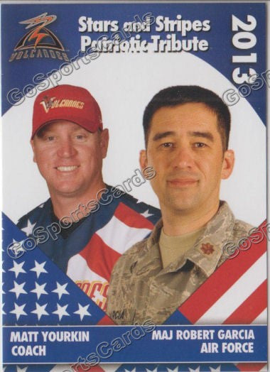 2013 Salem Keizer Volcanoes Stars and Stripes SGA Matt Yourkin