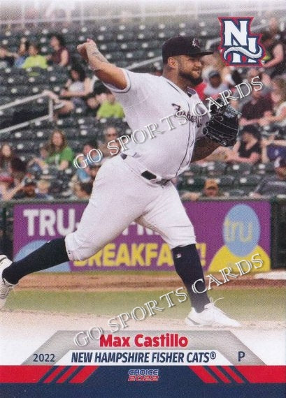 2022 New Hampshire Fisher Cats Maximo Max Castillo