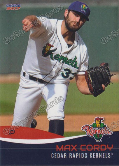 2017 Cedar Rapids Kernels Max Cordy