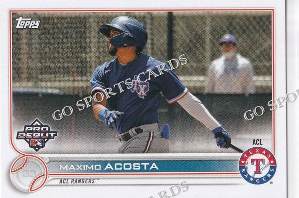 2022 Topps Pro Debut Maximo Acosta PD-151