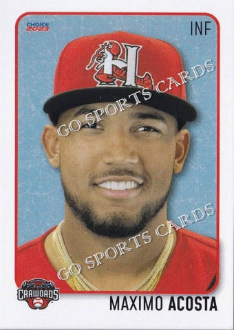 2023 Hickory Crawdads 1st Maximo Max Acosta