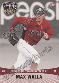 2012 Wisconsin Timber Rattlers Max Walla