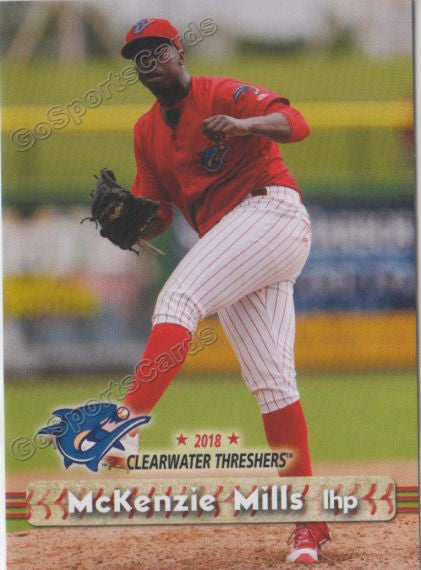 2018 Clearwater Threshers McKenzie Mills