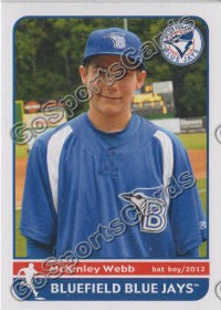 2012 Bluefield Blue Jays McKinley Webb