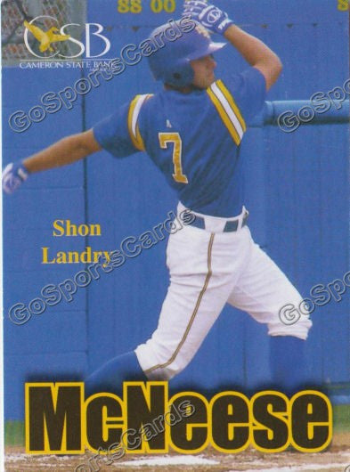 Shon Landry 2008 McNeese State Cowboys Pocket Schedule