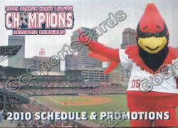 2010 Memphis Redbirds Pocket Schedule