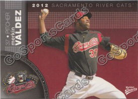 2012 Sacramento River Cats Merkin Valdez