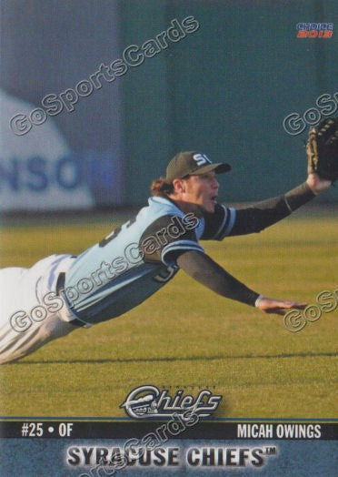 2013 Syracuse Chiefs Micah Owings