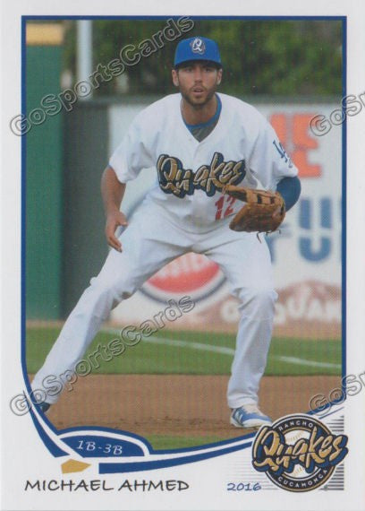 2016 Rancho Cucamonga Quakes Michael Ahmed