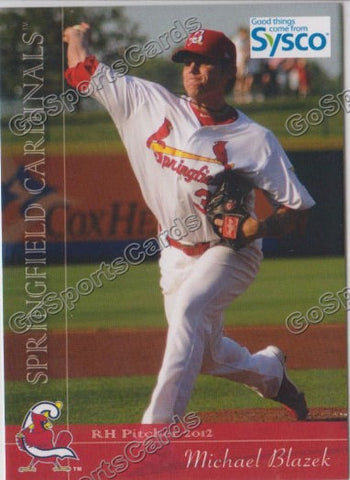 2012 Springfield Cardinals SGA Michael Blazek