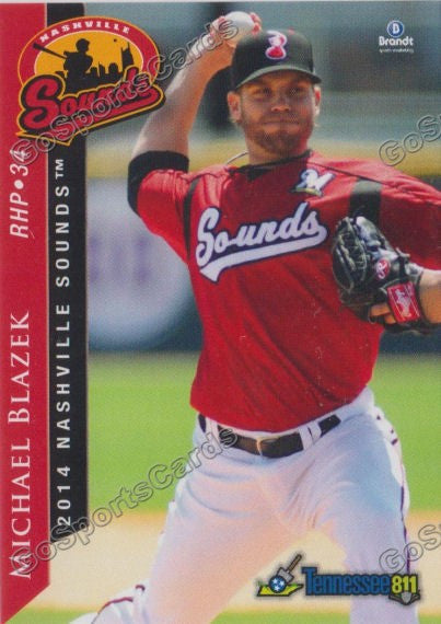 2014 Nashville Sounds Michael Blazek