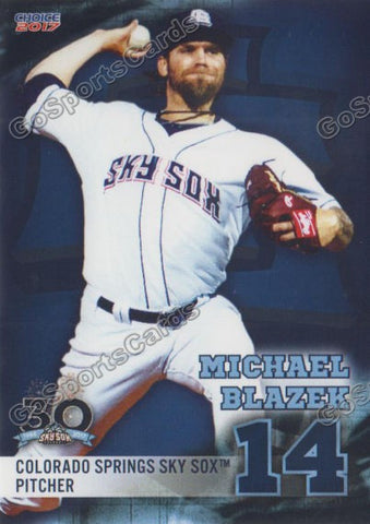 2017 Colorado Springs Sky Sox Michael Blazek
